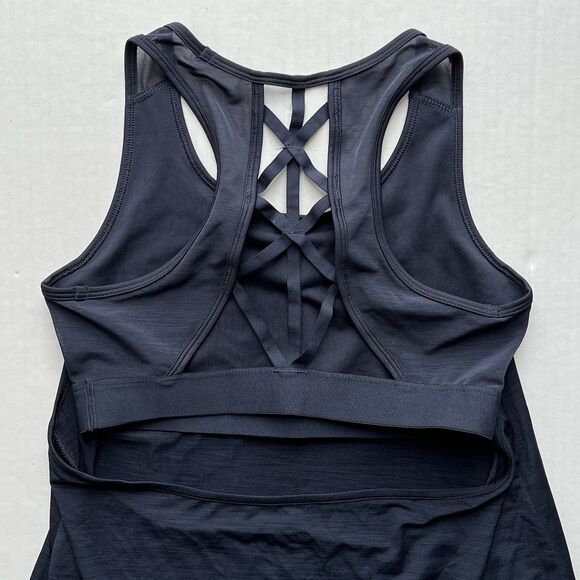 H&M Sport Womens Athletic Stretch Tank Top With Built In Sport Bra Size M - Picture 4 of 6